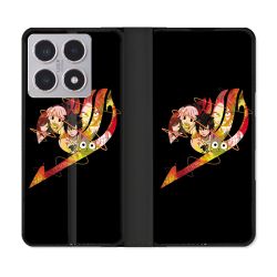 Housse cuir portefeuille Pour Xiaomi 15T Manga Fairy Tail Logo Noir