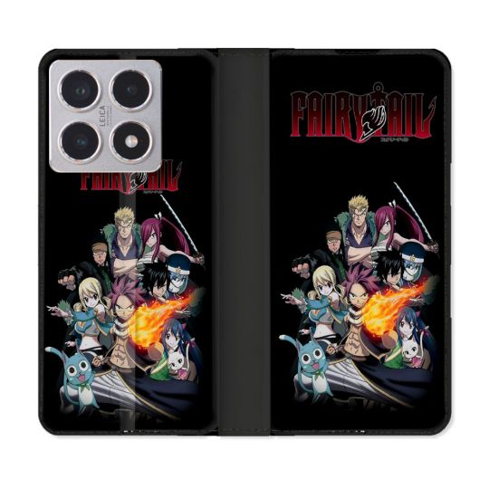 Housse cuir portefeuille Pour Xiaomi 15T Manga Fairy Tail Logo Team