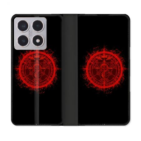 Housse cuir portefeuille Pour Xiaomi 15T Manga Fullmetal Alchemist Logo