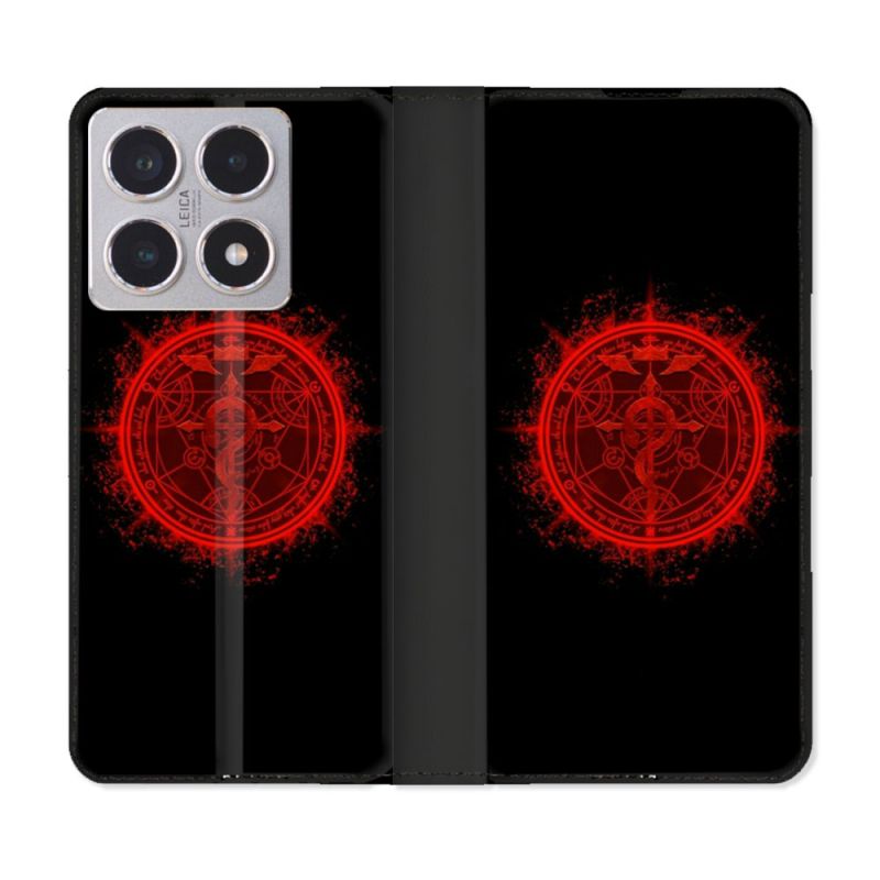 Housse cuir portefeuille Pour Xiaomi 15T Manga Fullmetal Alchemist Logo