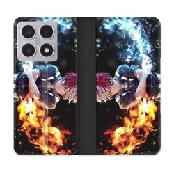 Housse cuir portefeuille Pour Xiaomi 15T Manga My Hero Academia Shoto