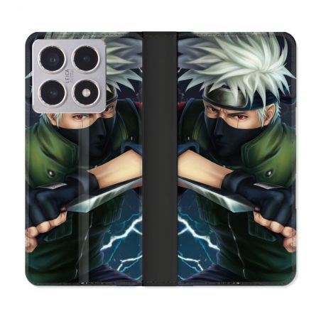 Housse cuir portefeuille Pour Xiaomi 15T Manga Naruto Kakashi