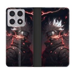 Housse cuir portefeuille Pour Xiaomi 15T Manga Naruto Kakashi Dark