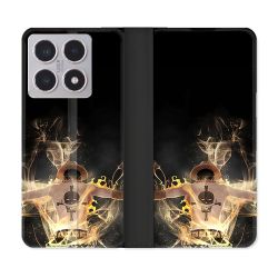 Housse cuir portefeuille Pour Xiaomi 15T Manga One Piece Ace Noir