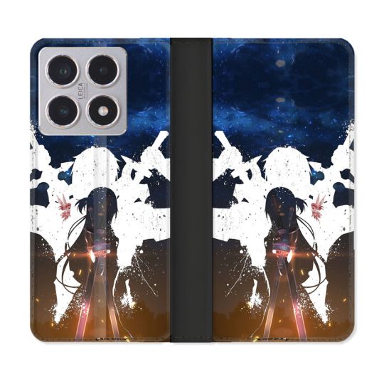 Housse cuir portefeuille Pour Xiaomi 15T Manga SAO sword Art Online Asuna