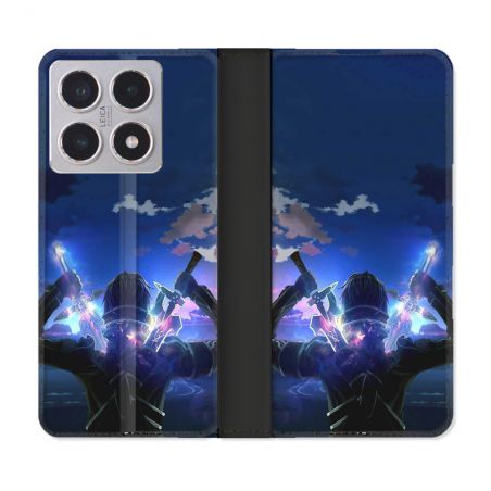 Housse cuir portefeuille Pour Xiaomi 15T Manga SAO sword Art Online Epee