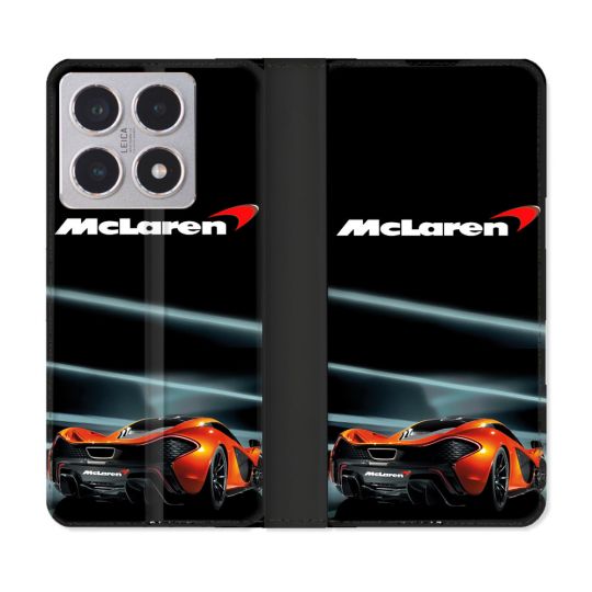 Housse cuir portefeuille Pour Xiaomi 15T Mc Laren