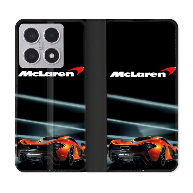 Housse cuir portefeuille Pour Xiaomi 15T Mc Laren