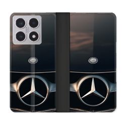 Housse cuir portefeuille Pour Xiaomi 15T Mercedes Calendre