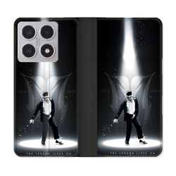 Housse cuir portefeuille Pour Xiaomi 15T Michael Jackson Noir