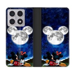 Housse cuir portefeuille Pour Xiaomi 15T Mickey Minnie