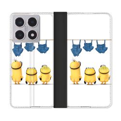 Housse cuir portefeuille Pour Xiaomi 15T Minions Nus