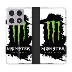 Housse cuir portefeuille Pour Xiaomi 15T Monster Energy Tache