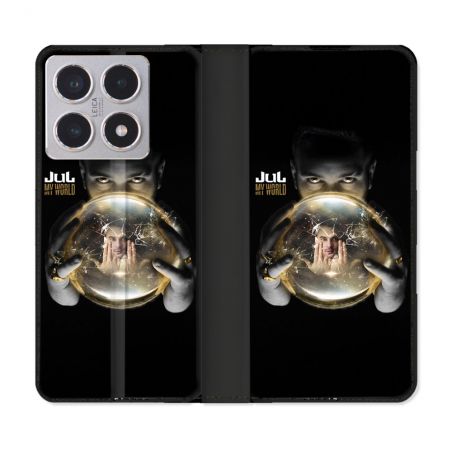 Housse cuir portefeuille Pour Xiaomi 15T Musique Jul Affiche