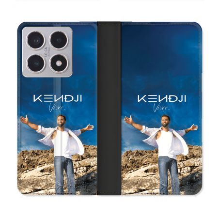 Housse cuir portefeuille Pour Xiaomi 15T Musique Kendji