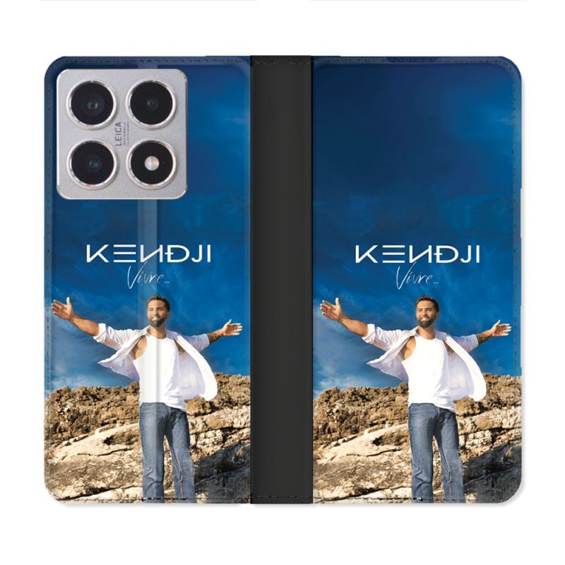 Housse cuir portefeuille Pour Xiaomi 15T Musique Kendji