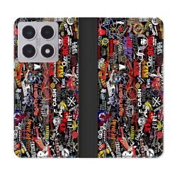 Housse cuir portefeuille Pour Xiaomi 15T Musique Rock Groupe