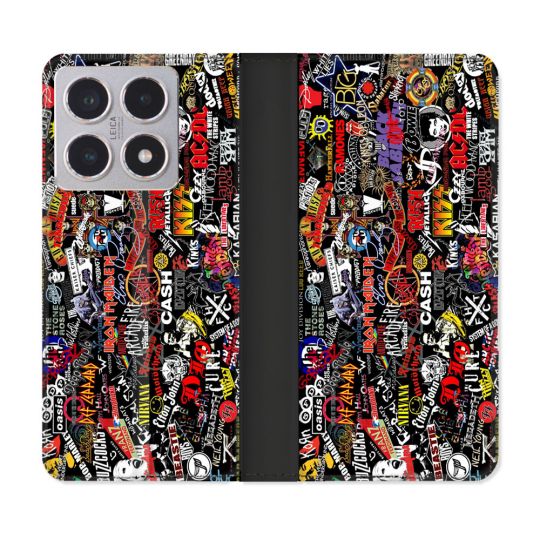 Housse cuir portefeuille Pour Xiaomi 15T Musique Rock Groupe