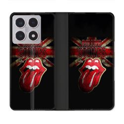 Housse cuir portefeuille Pour Xiaomi 15T Musique Rolling Stones