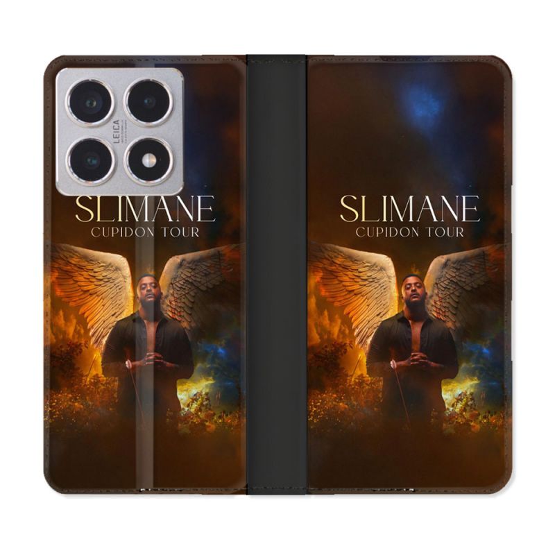 Housse cuir portefeuille Pour Xiaomi 15T Musique Slimane Ange
