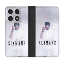 Housse cuir portefeuille Pour Xiaomi 15T Musique Slimane Blanc