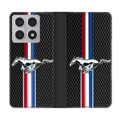 Housse cuir portefeuille Pour Xiaomi 15T Mustang