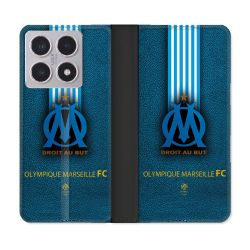 Housse cuir portefeuille Pour Xiaomi 15T Olympique Marseille OM Bande