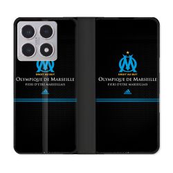 Housse cuir portefeuille Pour Xiaomi 15T Olympique Marseille OM Fier etre Marseillais
