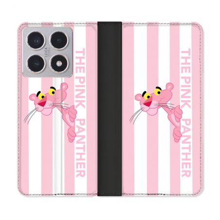 Housse cuir portefeuille Pour Xiaomi 15T Panthere Rose