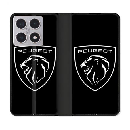 Housse cuir portefeuille Pour Xiaomi 15T Peugeot
