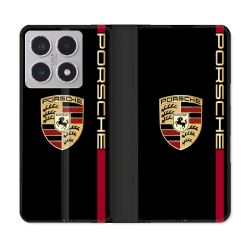 Housse cuir portefeuille Pour Xiaomi 15T Porsche Line