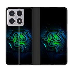 Housse cuir portefeuille Pour Xiaomi 15T Razer