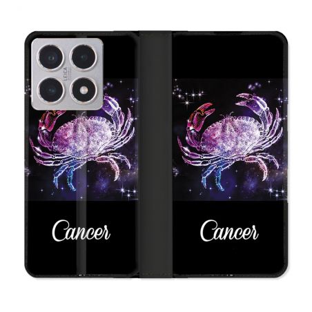 Housse cuir portefeuille Pour Xiaomi 15T Signe Zodiaque 2 Cancer