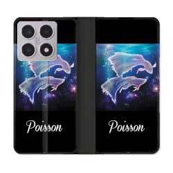 Housse cuir portefeuille Pour Xiaomi 15T Signe Zodiaque 2 Poisson