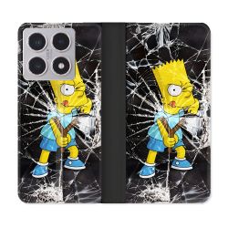 Housse cuir portefeuille Pour Xiaomi 15T Simpson Bart