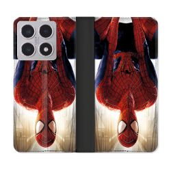 Housse cuir portefeuille Pour Xiaomi 15T Spiderman Invers