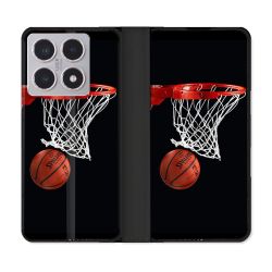 Housse cuir portefeuille Pour Xiaomi 15T Sport Basket Panier