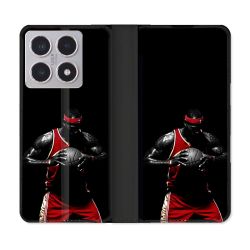 Housse cuir portefeuille Pour Xiaomi 15T Sport Basketeur