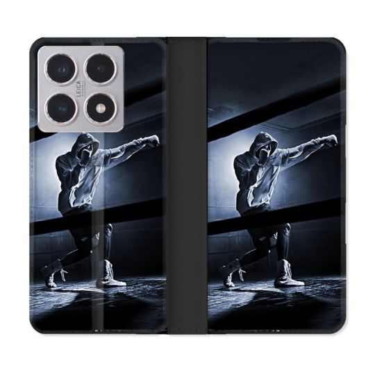 Housse cuir portefeuille Pour Xiaomi 15T Sport Boxe Poing