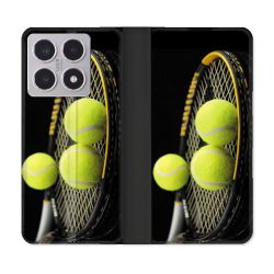 Housse cuir portefeuille Pour Xiaomi 15T Sport Tennis Balls