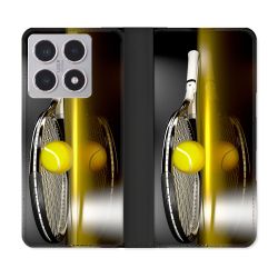 Housse cuir portefeuille Pour Xiaomi 15T Sport Tennis Reflet