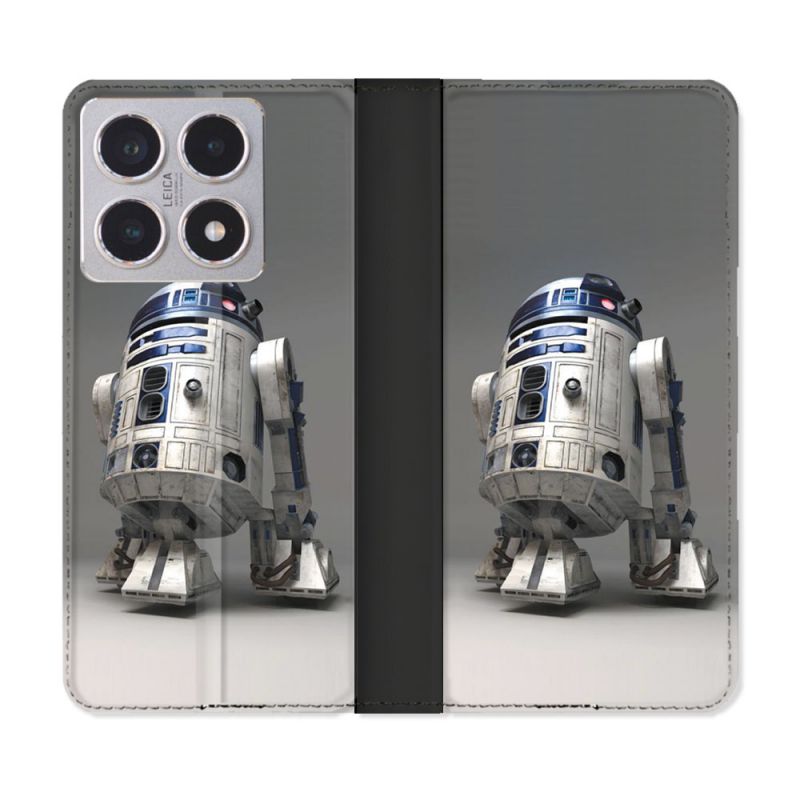 Housse cuir portefeuille Pour Xiaomi 15T Star Wars - R2D2