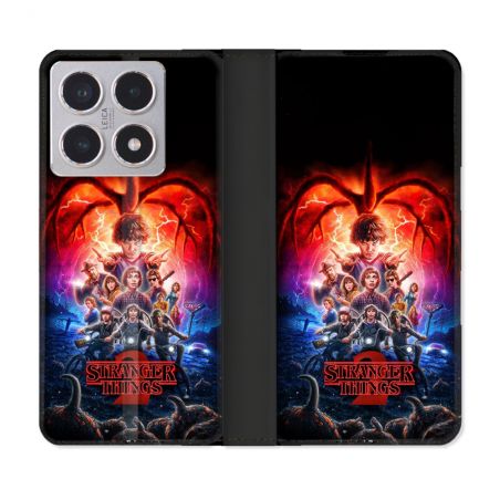 Housse cuir portefeuille Pour Xiaomi 15T Stranger Things Affiche 2
