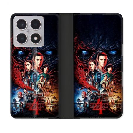 Housse cuir portefeuille Pour Xiaomi 15T Stranger Things Affiche 4