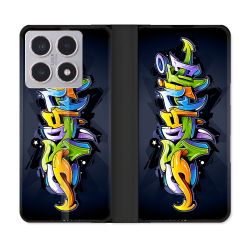 Housse cuir portefeuille Pour Xiaomi 15T Street Art Graffiti