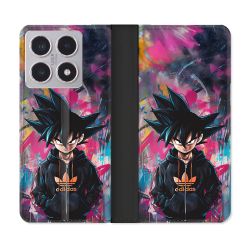 Housse cuir portefeuille Pour Xiaomi 15T Street Art Sangoku