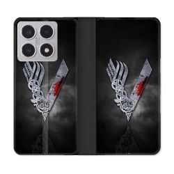 Housse cuir portefeuille Pour Xiaomi 15T Viking