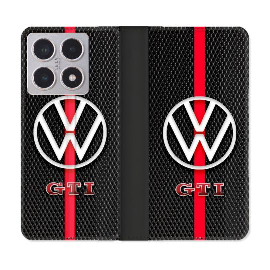 Housse cuir portefeuille Pour Xiaomi 15T Volkwagen Line