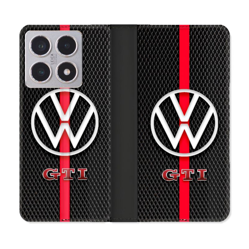 Housse cuir portefeuille Pour Xiaomi 15T Volkwagen Line
