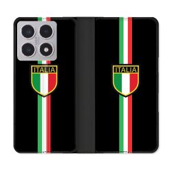 Housse cuir portefeuille Pour Xiaomi 15T Voyage Italie 3 Noir